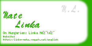 mate linka business card